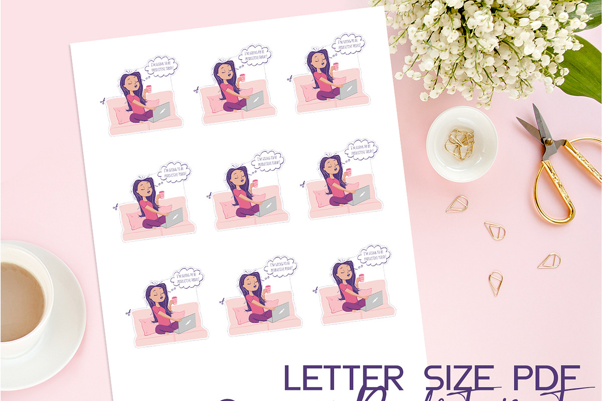 Printable Planner stickers in Illustrations - product preview 8