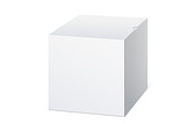 Realistic Package Cardboard Box Cube