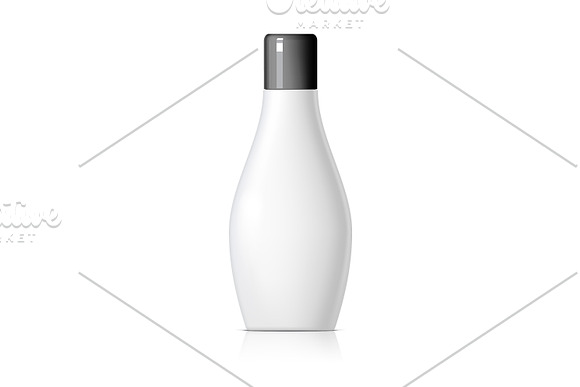 Realistic cosmetic bottle on a white in Product Mockups - product preview 1