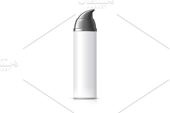 Realistic White Shaving Foam Aerosol in Product Mockups - product preview 1