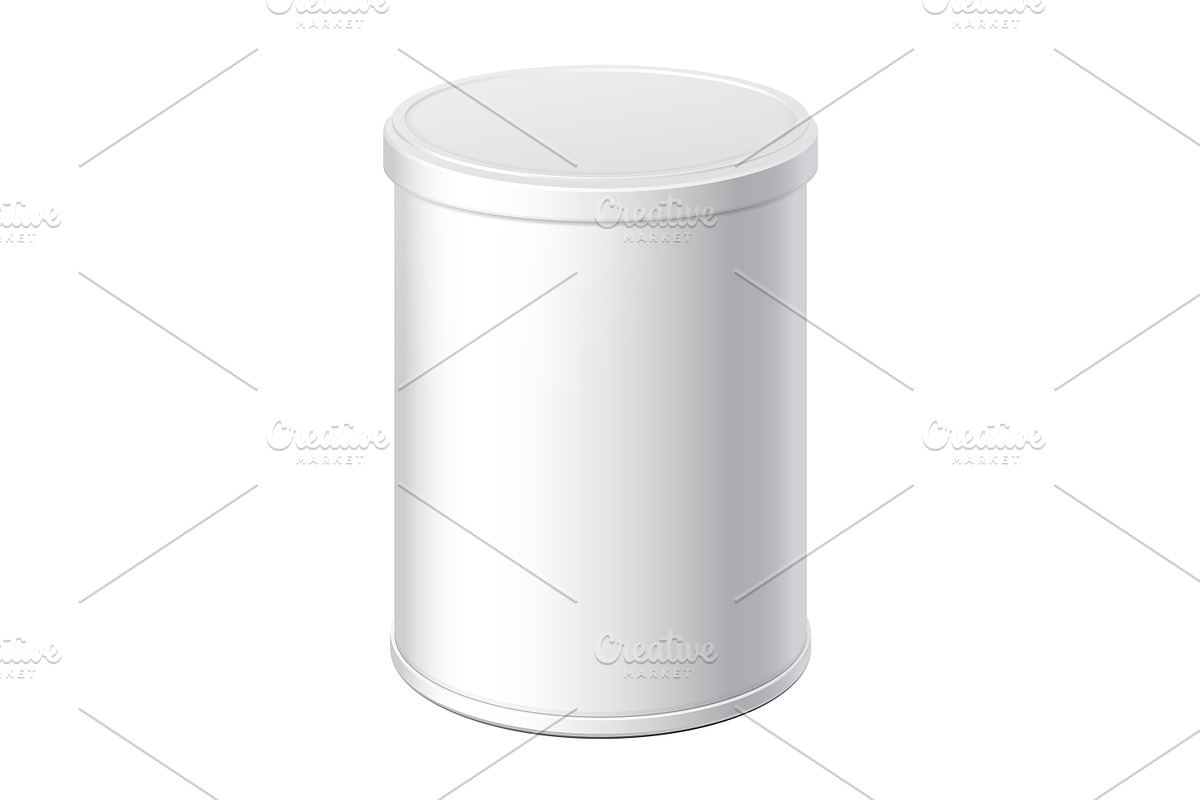 White can with a lid. Packing in Product Mockups - product preview 8