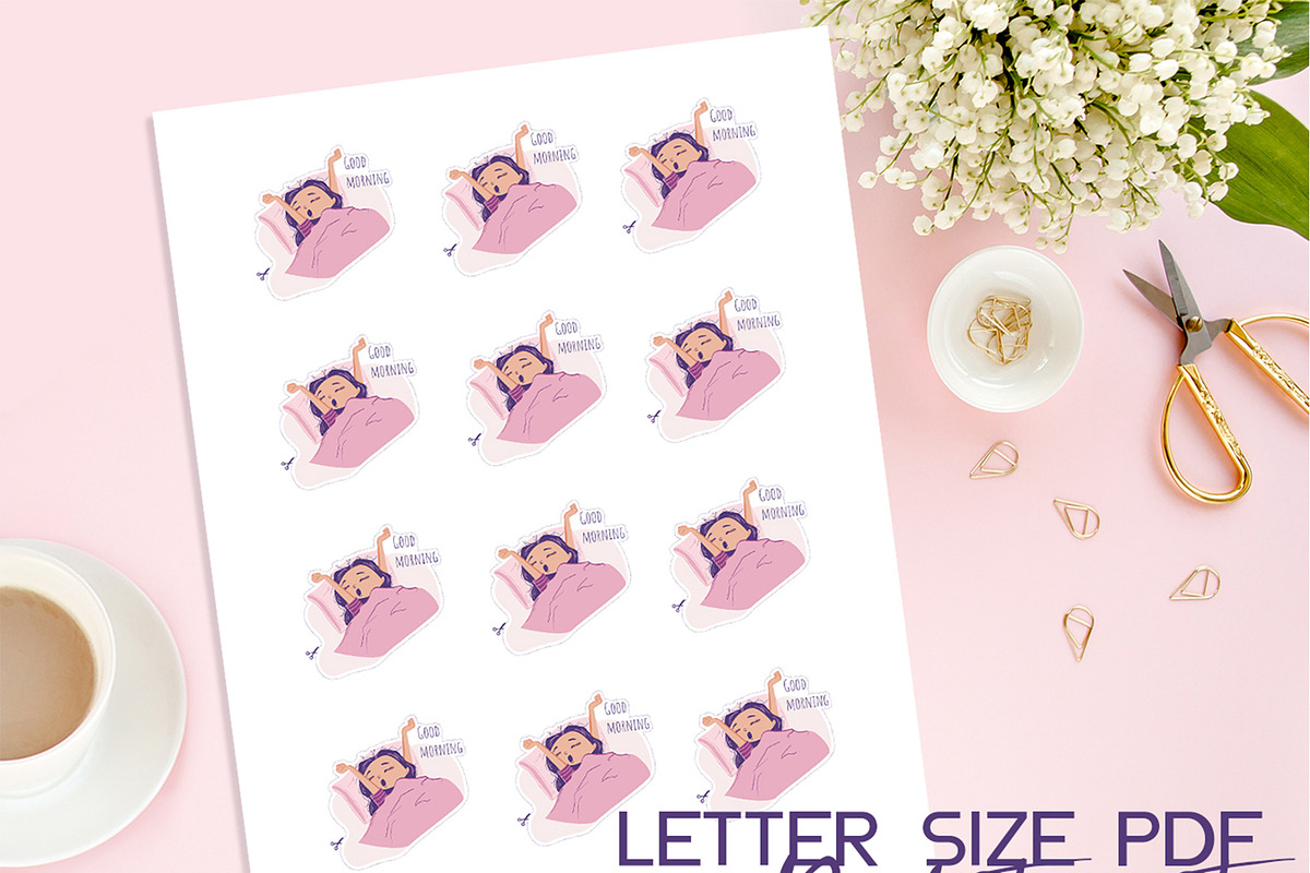 Planner stickers in Illustrations - product preview 8
