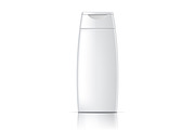 Realistic cosmetic bottle on a white