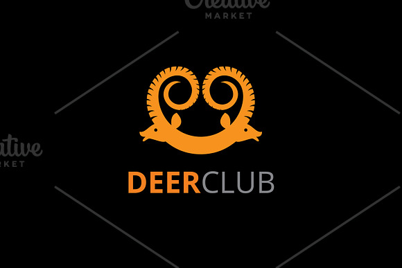Deer Club Logo  in Logo Templates - product preview 1