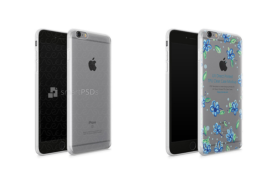 iPhone 6s Plus UV TPU Case Mockup in Product Mockups - product preview 8