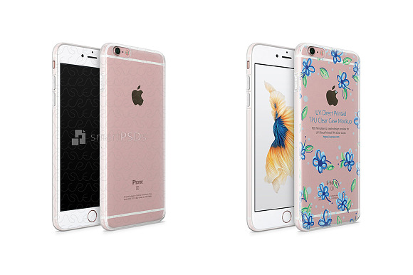 iPhone 6s Plus UV TPU Case Mockup in Product Mockups - product preview 1