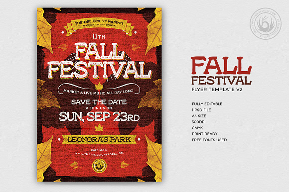 Fall Festival Flyer Template V2 in Flyer Templates - product preview 1