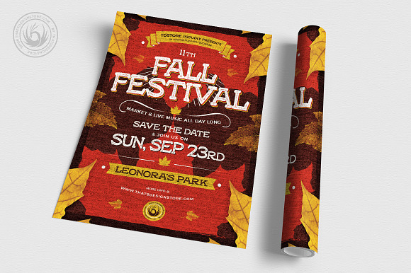 Fall Festival Flyer Template V2 in Flyer Templates - product preview 2