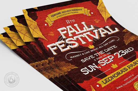 Fall Festival Flyer Template V2 in Flyer Templates - product preview 4