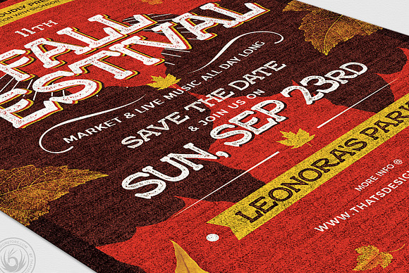 Fall Festival Flyer Template V2 in Flyer Templates - product preview 5