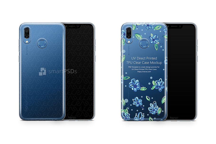 Honor Play UV TPU Clear Case Design  in Product Mockups - product preview 8