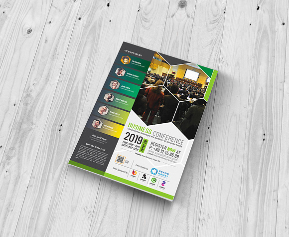 Business Conference Flyer Template in Flyer Templates - product preview 1