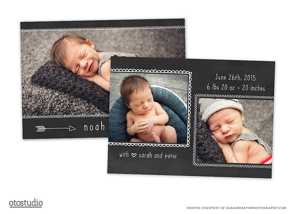 Birth Announcement Template CB052 in Card Templates - product preview 1