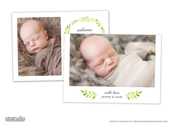 Birth Announcement Template CB055 in Card Templates - product preview 1