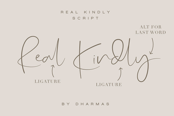 Real Kindly - Signature Script in Script Fonts - product preview 3