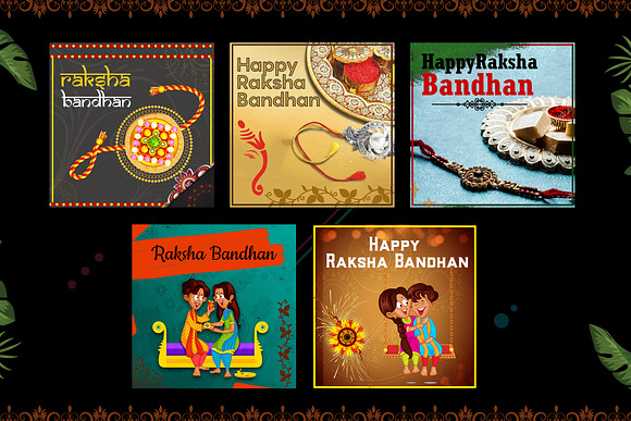 10 Raksha Bandhan Instagram Banners in Instagram Templates - product preview 1