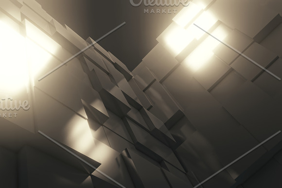 Cube Tunnel Backgrounds in Textures - product preview 10