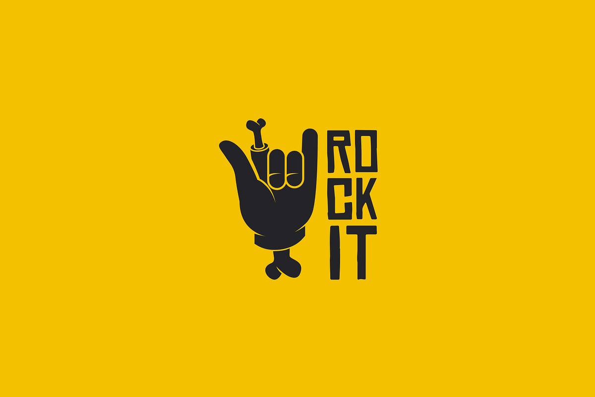 Rock It Logo Design.  in Logo Templates - product preview 8