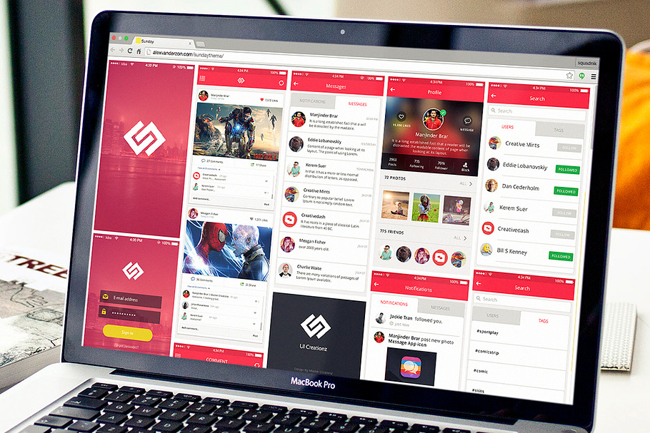 Social UI Creationz (full) in Templates - product preview 8