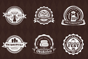 Set of Oktoberfest Badges