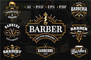 Barber Emblems | Logo Templates