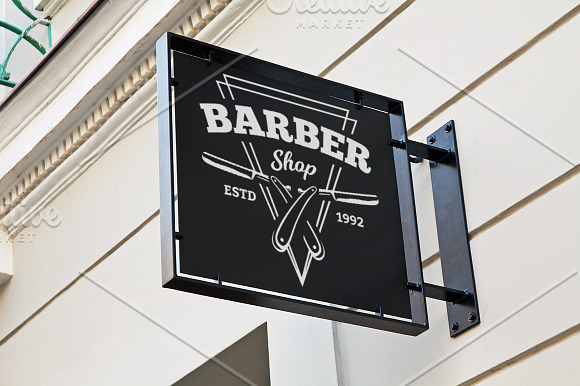 Barber Emblems | Logo Templates in Logo Templates - product preview 5