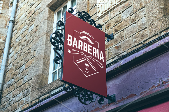 Barber Emblems | Logo Templates in Logo Templates - product preview 6