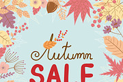 Autumn sale banner design