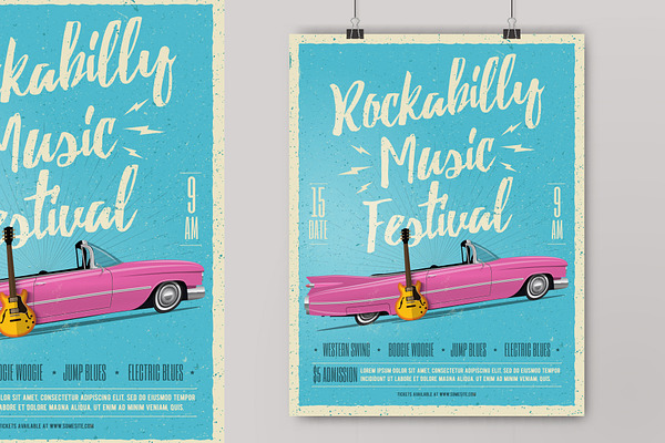 Rockabilly Music Festival Poster
