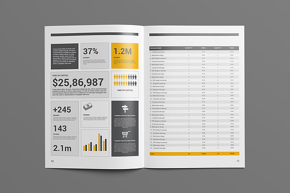 Annual Report Template in Brochure Templates - product preview 9
