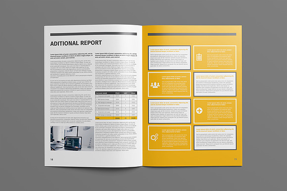 Annual Report Template in Brochure Templates - product preview 12