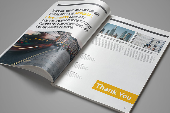 Annual Report Template in Brochure Templates - product preview 14