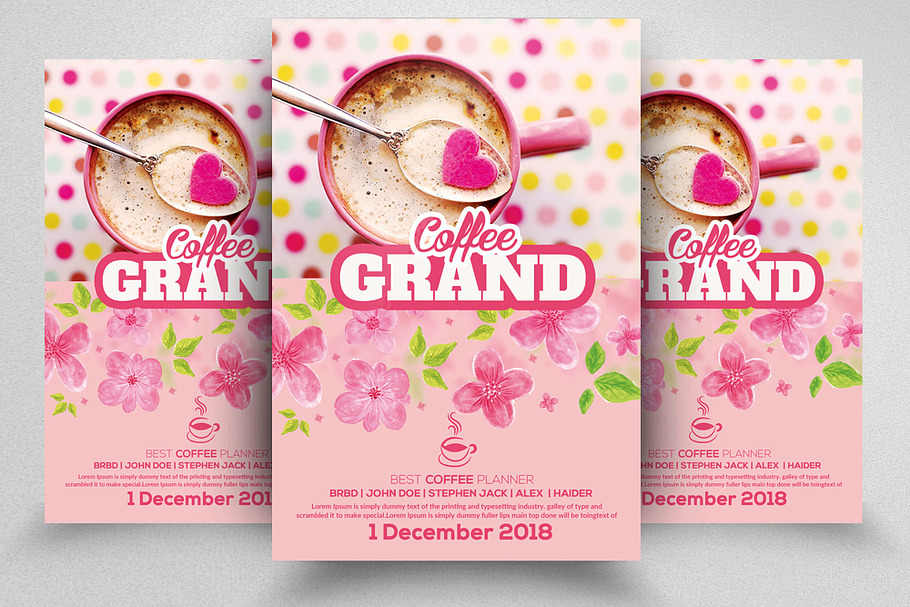 Cafe Shop Promo Flyer Templates in Flyer Templates - product preview 8