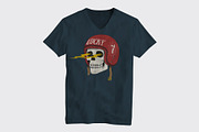 Skull T-Shirt Template.