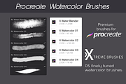 Procreate Watercolor Brushes
