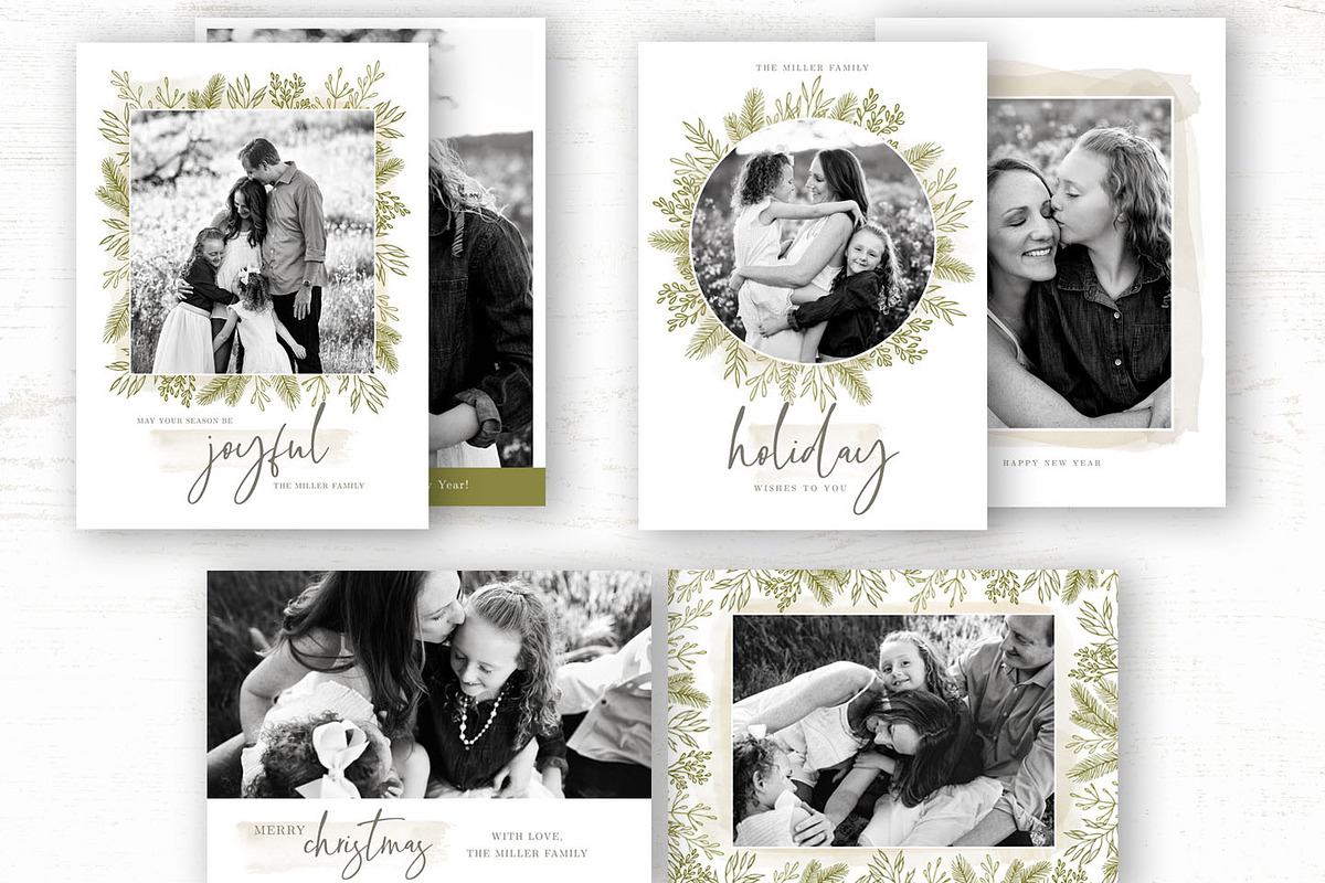 Christmas Card Template Bundle in Card Templates - product preview 8