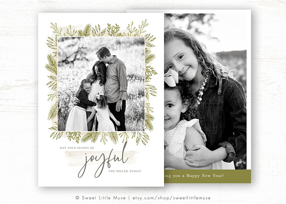 Christmas Card Template Bundle in Card Templates - product preview 4
