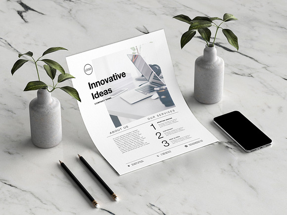 Corporate flyer in Flyer Templates - product preview 1