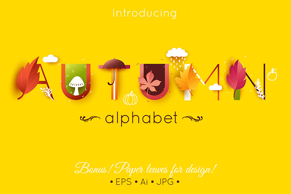 Autumn alphabet