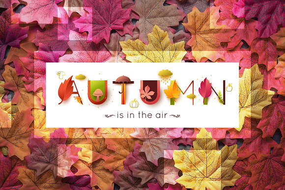 Autumn alphabet in Objects - product preview 3