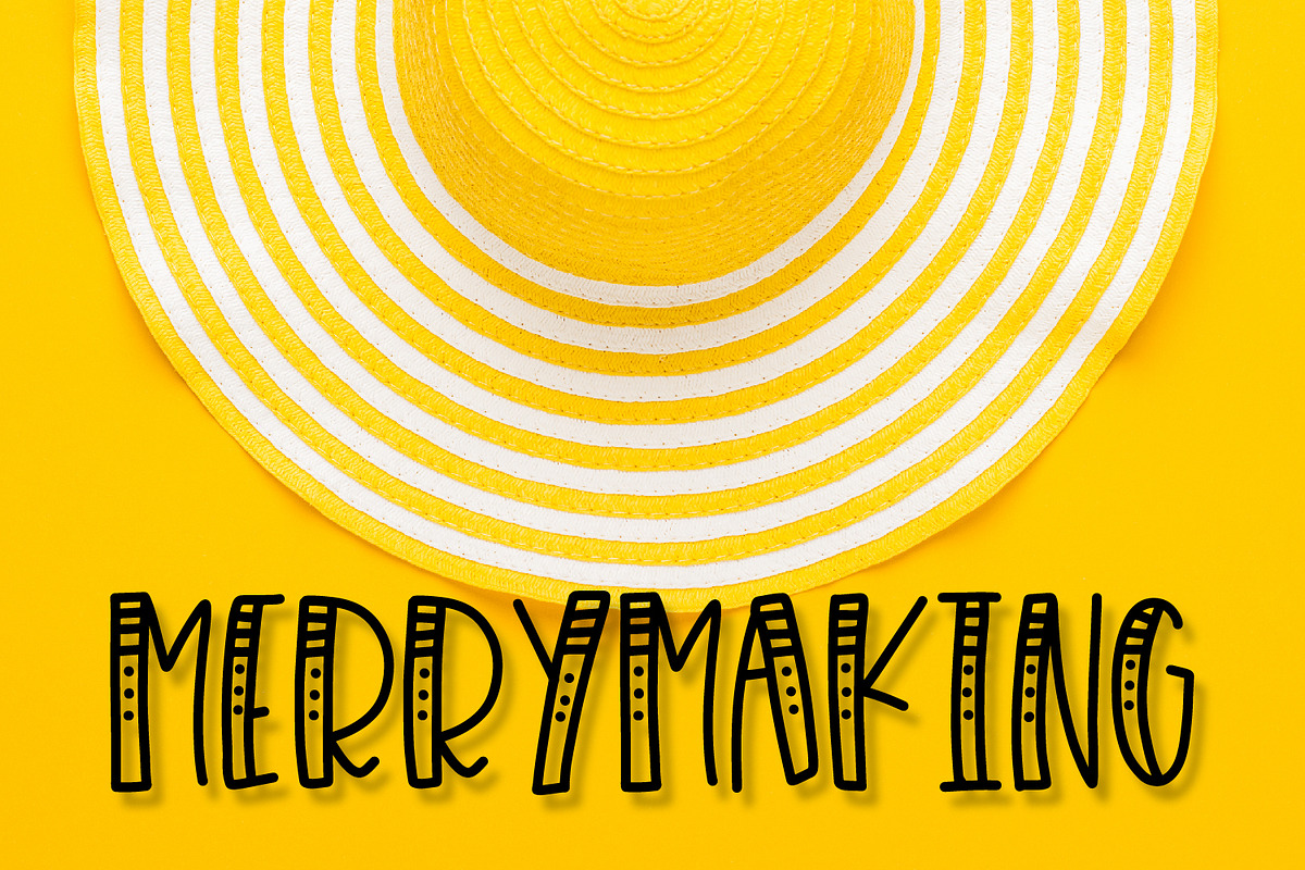 Merrymaking - a font with 4 styles!  in Display Fonts - product preview 8