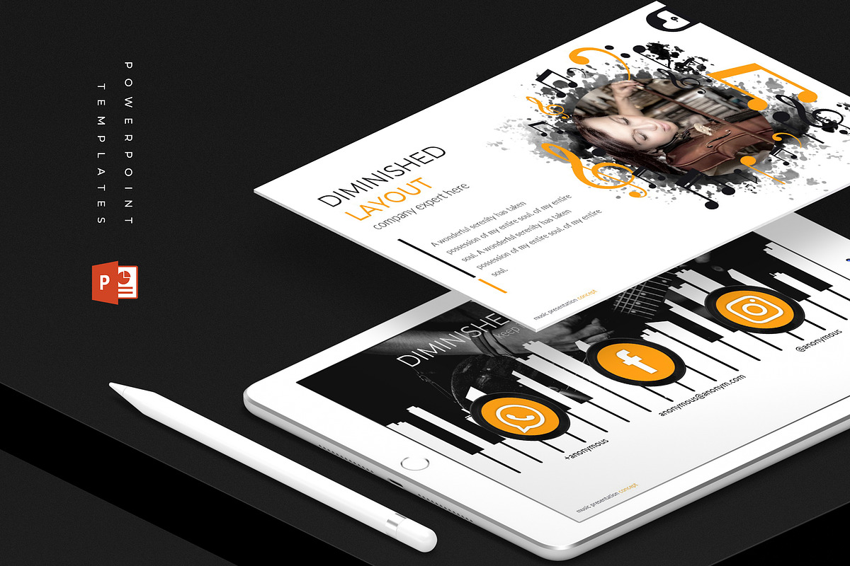 Diminished - Powerpoint Template in PowerPoint Templates - product preview 8