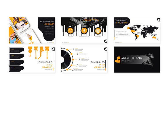 Diminished - Powerpoint Template in PowerPoint Templates - product preview 3
