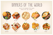 Dinners of the world set