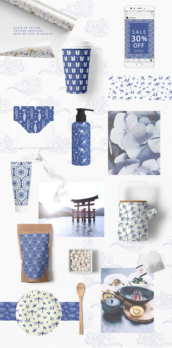 36 Japanese Seamless Vector Patterns in Patterns - product preview 1