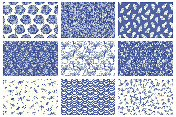 36 Japanese Seamless Vector Patterns in Patterns - product preview 7