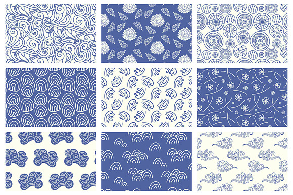 36 Japanese Seamless Vector Patterns in Patterns - product preview 8