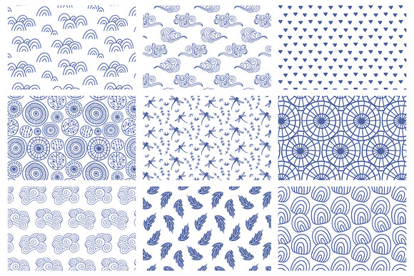 36 Japanese Seamless Vector Patterns in Patterns - product preview 11