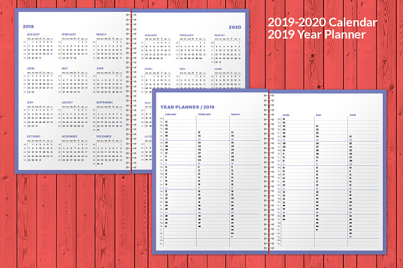 Weekly Planner 2019 (WP040-19) in Stationery Templates - product preview 4