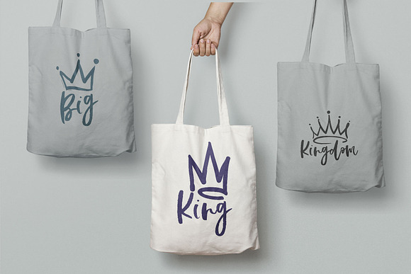 Vector hand drawn crowns in Black And White Icons - product preview 2